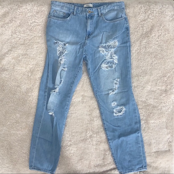 Distressed Mom Jeans - Picture 1 of 1